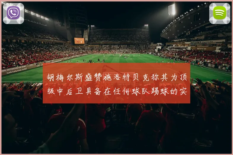 胡梅尔斯盛赞施洛特贝克称其为顶级中后卫具备在任何球队踢球的实力